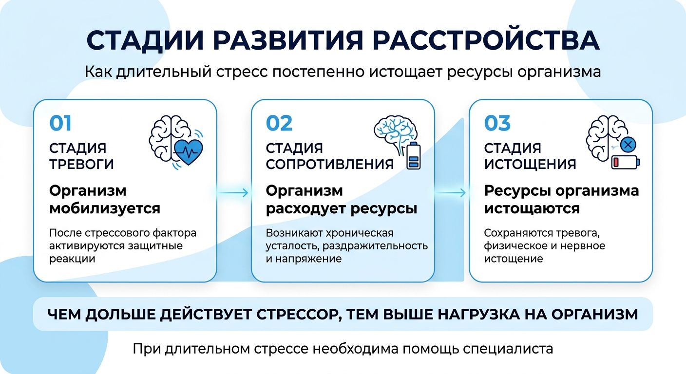 Лечение стресса в Михайловке инфографика